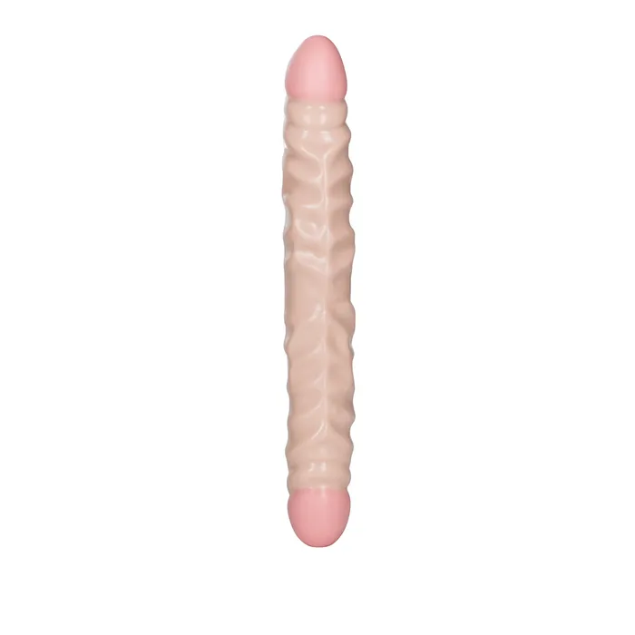 CalExotics Dildos CalExotics Ivory Duo Veined Double Ended Dong