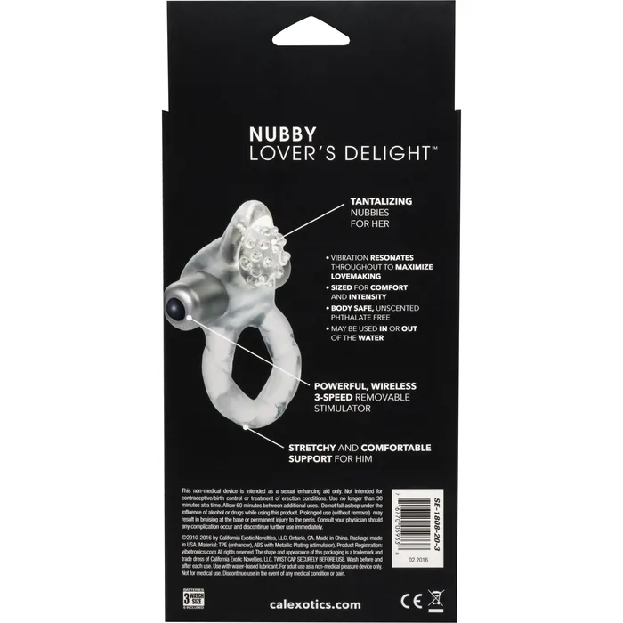 CalExotics Male Sex Toys CalExotics Lovers Delight Ring Nubby CalExotics Male Sex Toys CalExotics Lovers Delight Ring Nubby