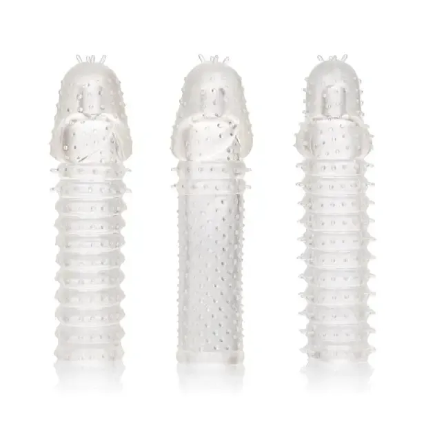 CalExotics Male Sex Toys Extension 3 Piece Kit Clear