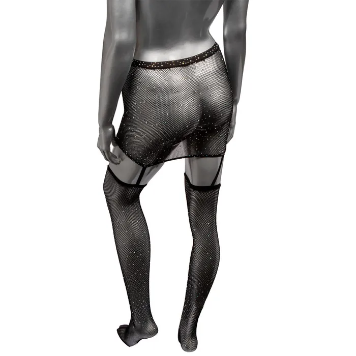 CalExotics Male Sex Toys Radiance One Piece Gartered Skirt and Stockings XL