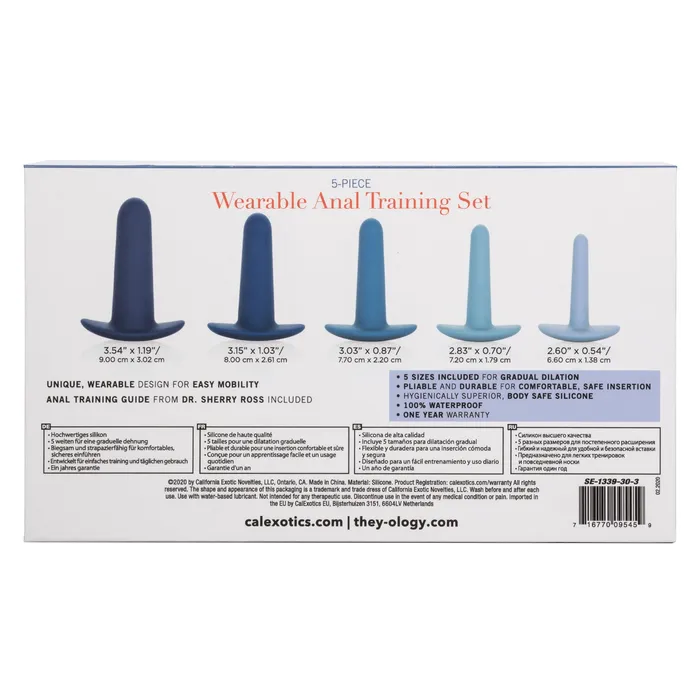 CalExotics Theyology 5Piece Wearable Anal Training Set Blue CalExotics Anal