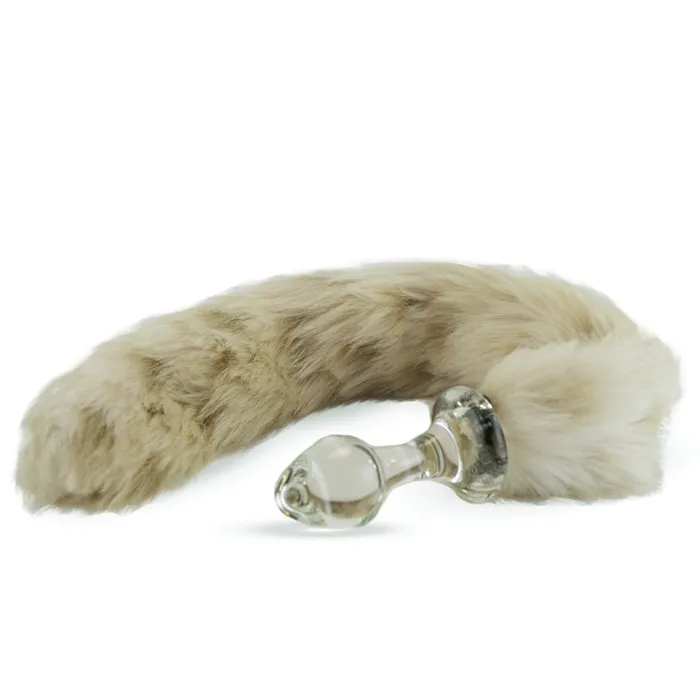 Classic Short Small Bulb Faux Fur Tail Plug 7 Styles CrystalDelights Anal