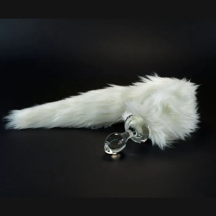 Classic Short Small Bulb Faux Fur Tail Plug 7 Styles CrystalDelights Anal