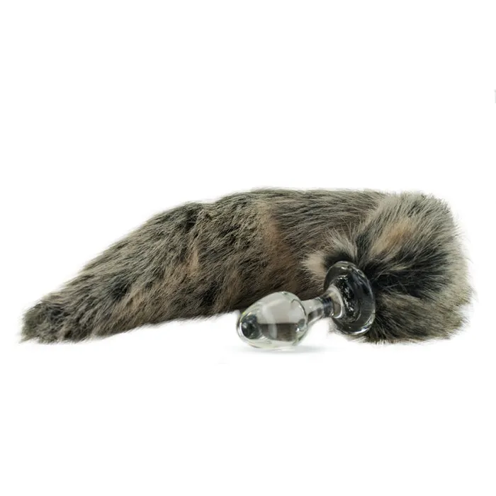 Classic Short Small Bulb Faux Fur Tail Plug 7 Styles CrystalDelights Anal
