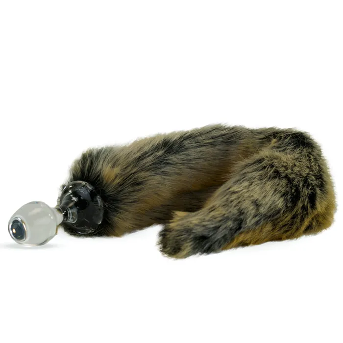 Classic Short Small Bulb Faux Fur Tail Plug 7 Styles CrystalDelights Anal