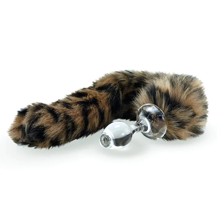 Classic Short Small Bulb Faux Fur Tail Plug 7 Styles CrystalDelights Anal