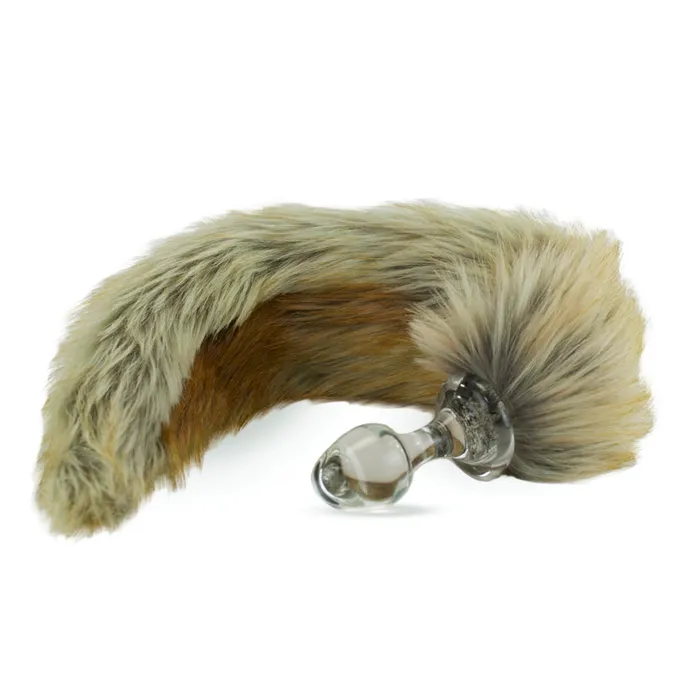 Classic Short Small Bulb Faux Fur Tail Plug 7 Styles CrystalDelights Anal