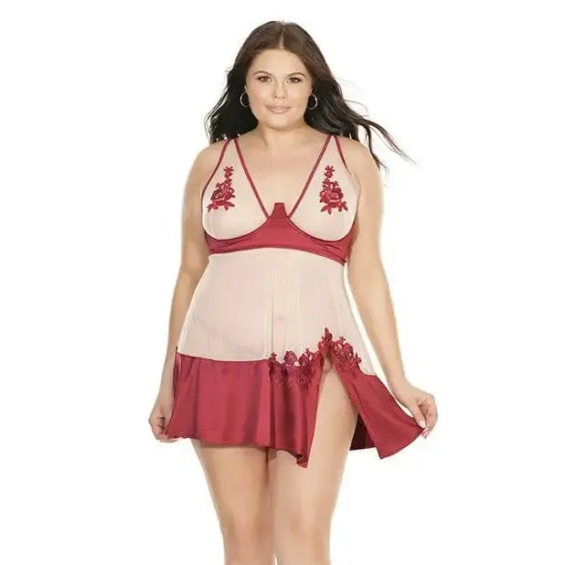 Coquette Sheer Nylon Stretch Satin Babydoll with Underwire Cups Gstring Coquette Female Sex Toys Coquette Sheer Nylon Stretch Satin Babydoll with Underwire Cups Gstring Coquette Female Sex Toys