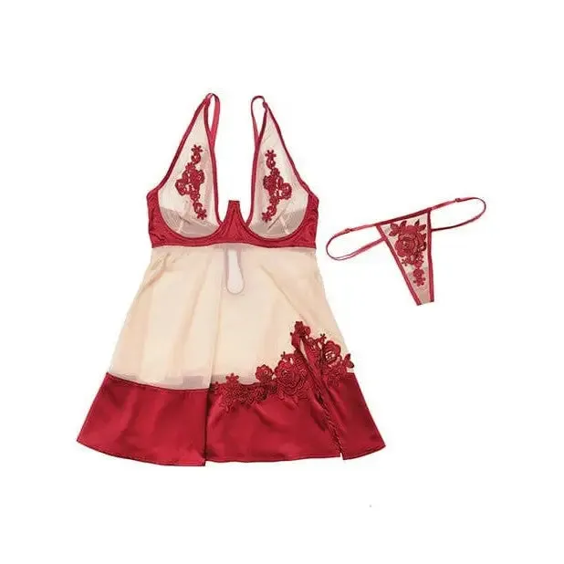 Coquette Sheer Nylon Stretch Satin Babydoll with Underwire Cups Gstring Coquette Female Sex Toys Coquette Sheer Nylon Stretch Satin Babydoll with Underwire Cups Gstring Coquette Female Sex Toys