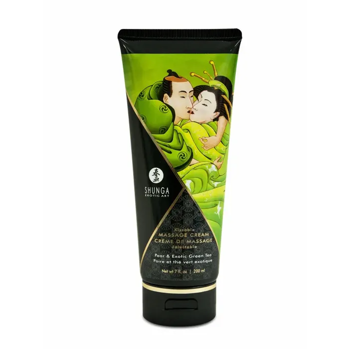 Couples Shunga Massage Cream Pear Exotic Green Tea 7 Oz