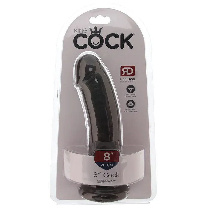 Dildos King Cock 8 Inch Dildo in Brown Pipedream
