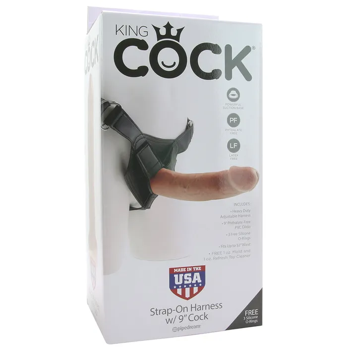 Dildos King Cock Harness with 9 Inch Cock in Tan Pipedream Dildos King Cock Harness with 9 Inch Cock in Tan Pipedream