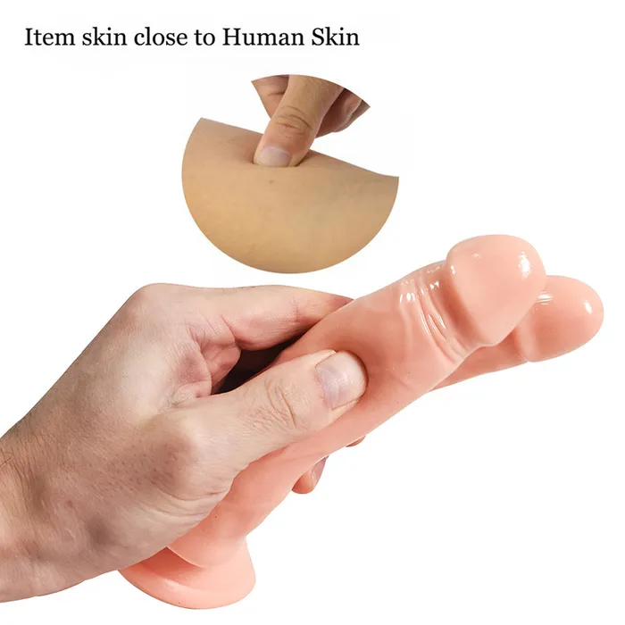Dildos Modi C12 Ultra Realistic Double Penetrator Suction Cup Dildo 7 Inch