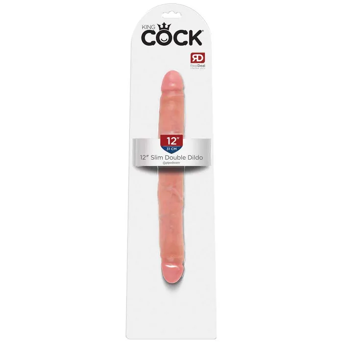 Dildos Pipedream Products King Cock 12 Inch DoubleEnded Dildo Beige