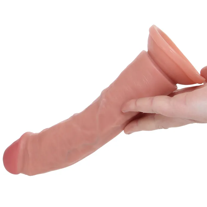 Dildos Shots Toys RealRock 8 Inch Vibrating Dildo in Light