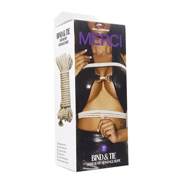 Doc Johnson Couples Merci Bind Tie Hemp Bondage Rope Ft