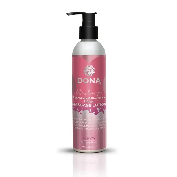 DONA Couples Dona Massage Lotion Flirty Blushing Berry 8 fl oz 235 ml