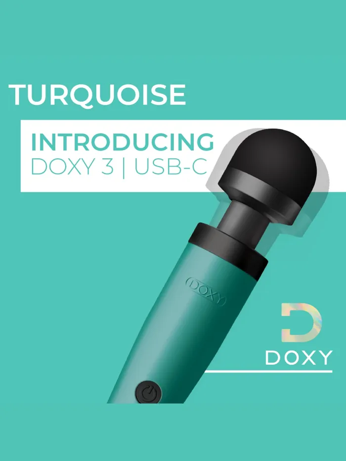 Doxy 3 USBC Turquoise HonourSkintwocom Vibrators