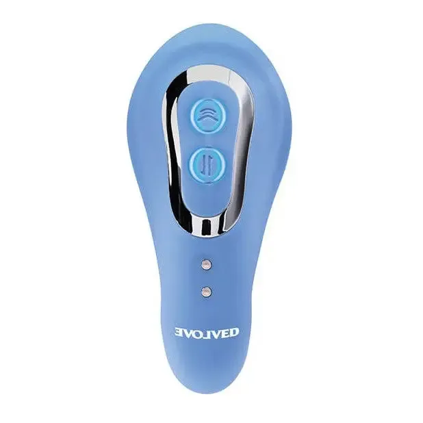 Evolved Evolved Tap Thrust Dual Vibe Blue Vibrators Evolved Evolved Tap Thrust Dual Vibe Blue Vibrators