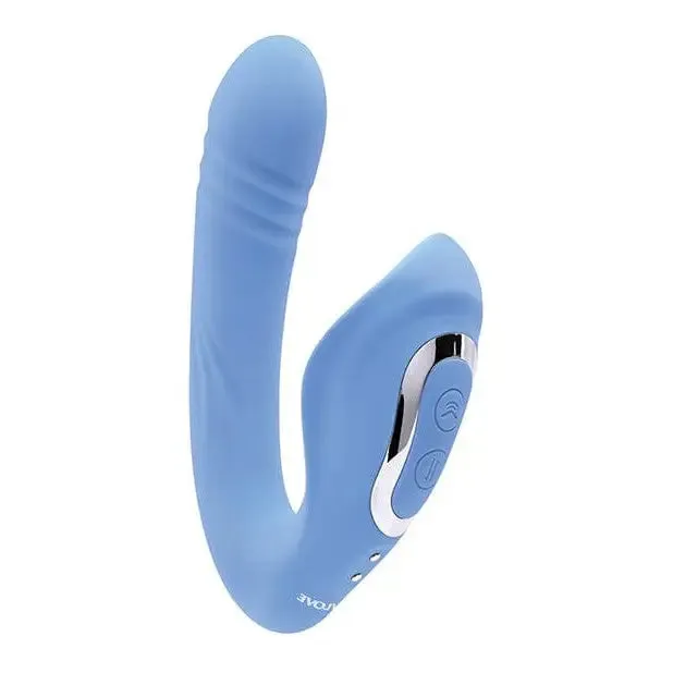 Evolved Evolved Tap Thrust Dual Vibe Blue Vibrators Evolved Evolved Tap Thrust Dual Vibe Blue Vibrators