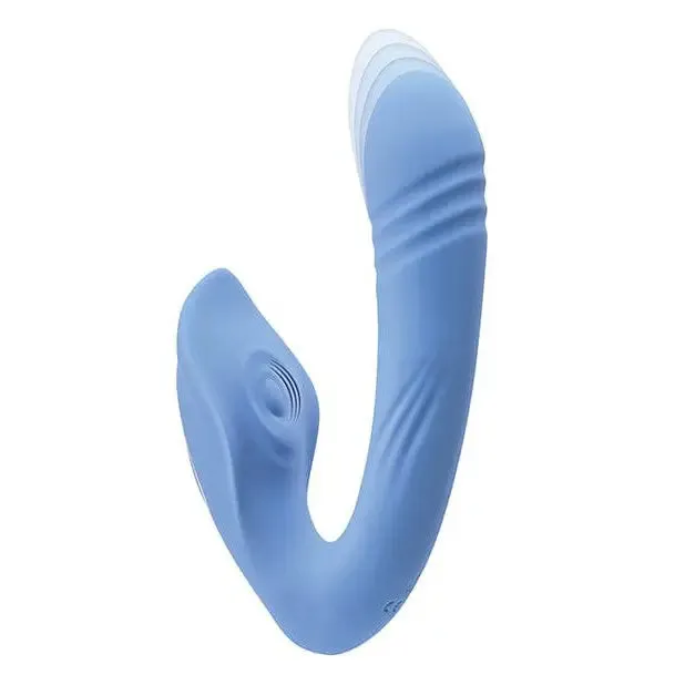 Evolved Evolved Tap Thrust Dual Vibe Blue Vibrators Evolved Evolved Tap Thrust Dual Vibe Blue Vibrators