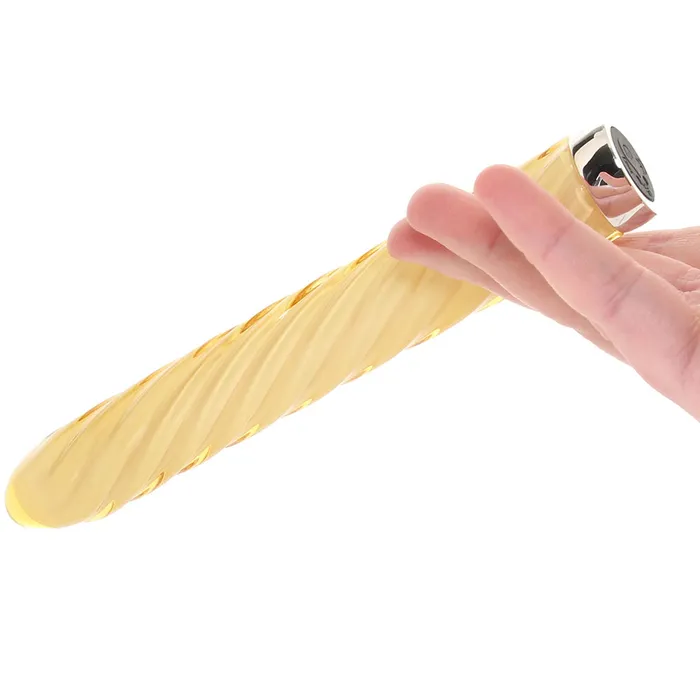 Evolved Novelties Vibrators Playboy Pleasure Twist of Fate Glass Vibe