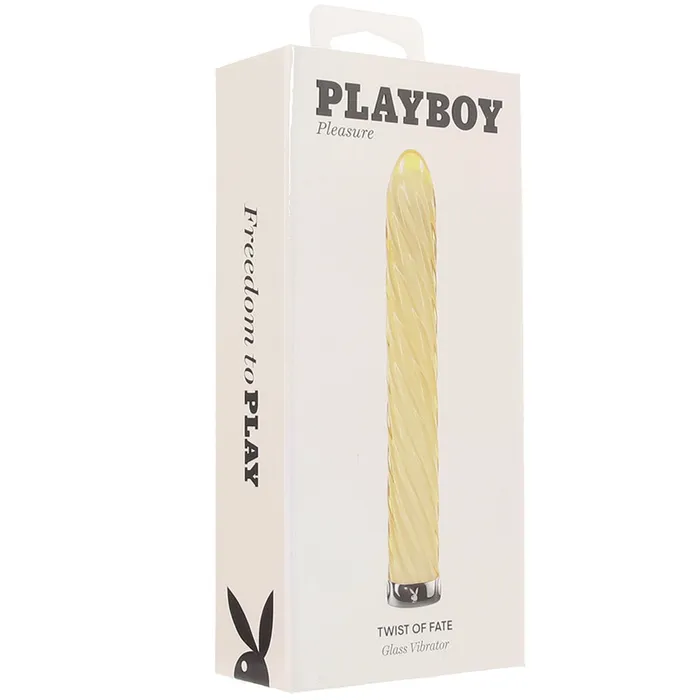 Evolved Novelties Vibrators Playboy Pleasure Twist of Fate Glass Vibe