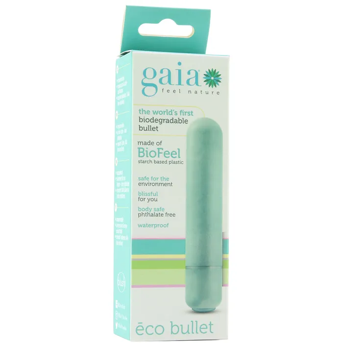 Female Sex Toys Blush Gaia BioFeel Biodegradable Bullet Vibe in Aqua Female Sex Toys Blush Gaia BioFeel Biodegradable Bullet Vibe in Aqua