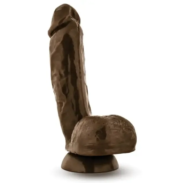 Female Sex Toys Blush X5 Hard On Realistic 85 in Dildo with Balls Suction Cup Brown Blush