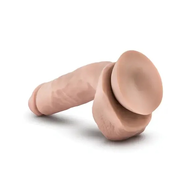 Female Sex Toys Blush X5 Hard On Realistic 85 in Dildo with Balls Suction Cup Brown Blush