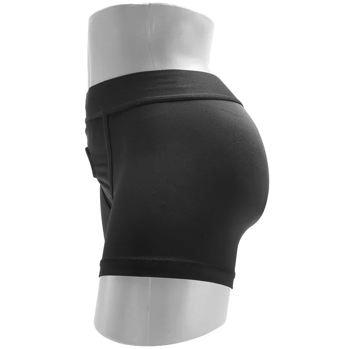 Female Sex Toys CalExotics Boundless Boxer Brief Harness in SM Female Sex Toys CalExotics Boundless Boxer Brief Harness in SM