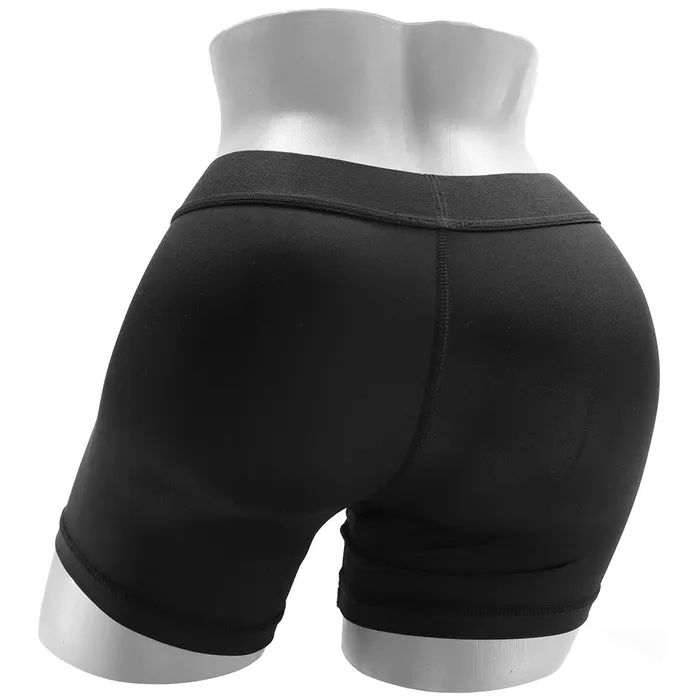 Female Sex Toys CalExotics Boundless Boxer Brief Harness in SM Female Sex Toys CalExotics Boundless Boxer Brief Harness in SM