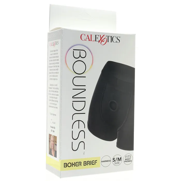 Female Sex Toys CalExotics Boundless Boxer Brief Harness in SM Female Sex Toys CalExotics Boundless Boxer Brief Harness in SM