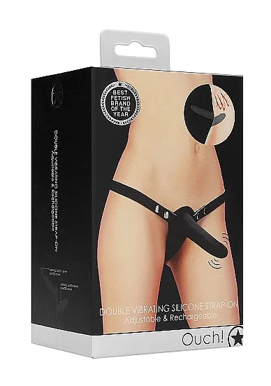 Female Sex Toys Double Vibrating Silicone StrapOn Black One Size HonourSkintwocom Female Sex Toys Double Vibrating Silicone StrapOn Black One Size HonourSkintwocom