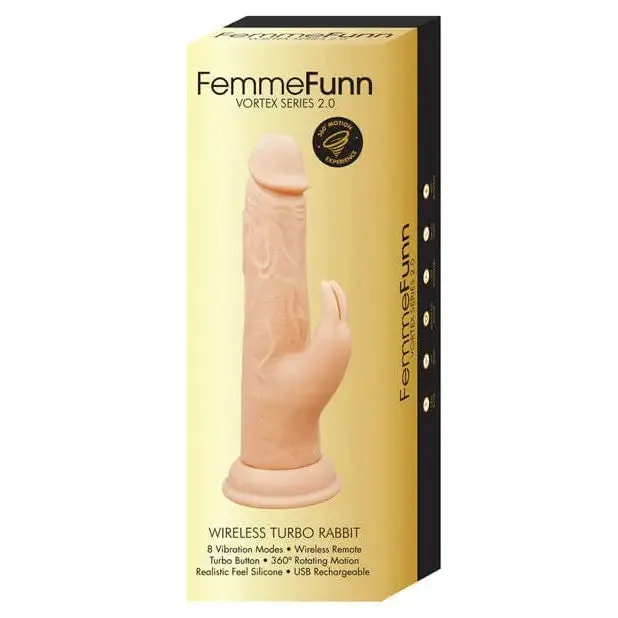 Female Sex Toys Femme Funn Femme Funn Vortex WIRELESS TURBO RABBIT with Remote