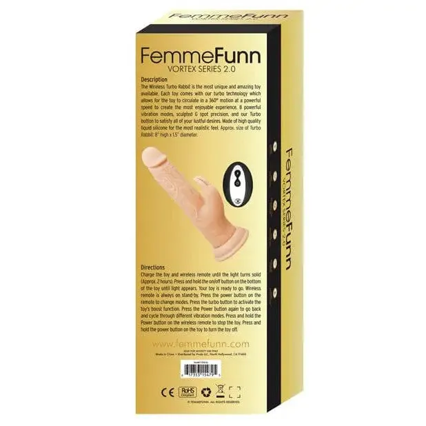 Female Sex Toys Femme Funn Femme Funn Vortex WIRELESS TURBO RABBIT with Remote
