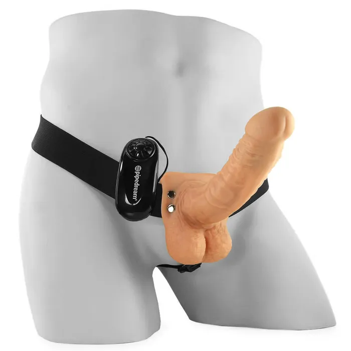 Female Sex Toys Fetish Fantasy 7 Inch Vibrating Hollow StrapOn in Flesh Pipedream Female Sex Toys Fetish Fantasy 7 Inch Vibrating Hollow StrapOn in Flesh Pipedream