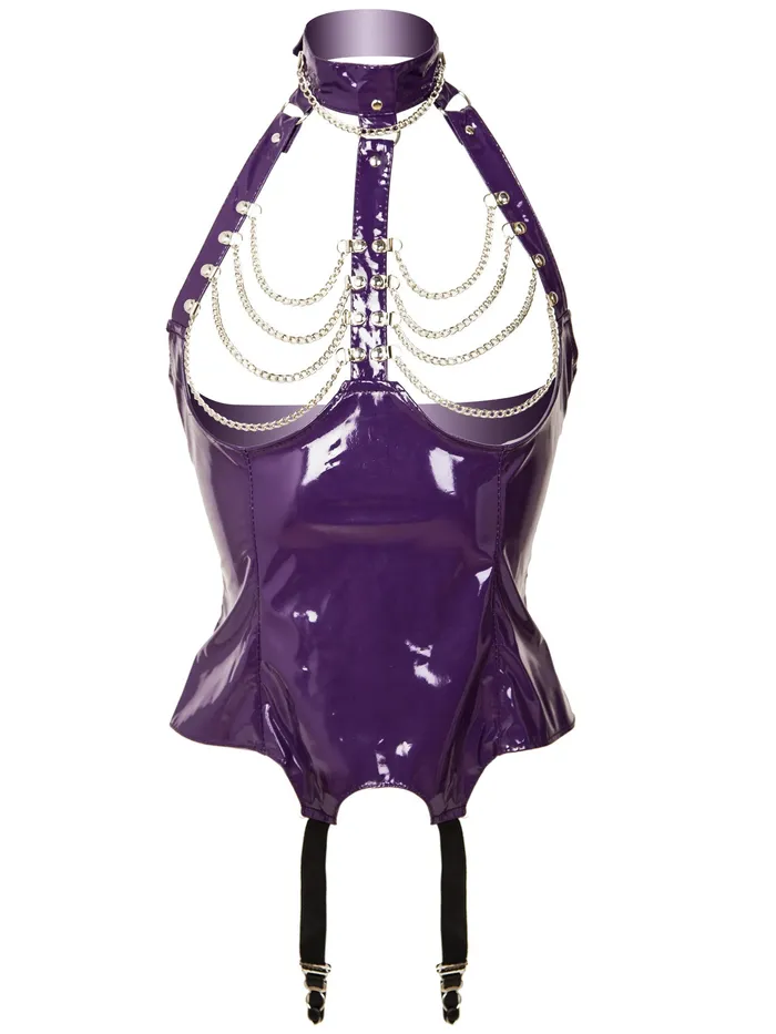 Female Sex Toys HonourSkintwocom PVC Chain Open Bust Basque in Black Female Sex Toys HonourSkintwocom PVC Chain Open Bust Basque in Black