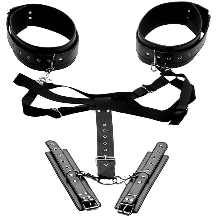 Female Sex Toys XR Brands Master Series Acquire Thigh Harness with Cuffs Female Sex Toys XR Brands Master Series Acquire Thigh Harness with Cuffs