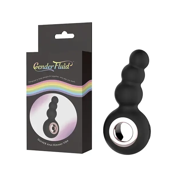 Gender Fluid Quiver Anal Ring Bead Vibe Black Thank Me Now INC Anal