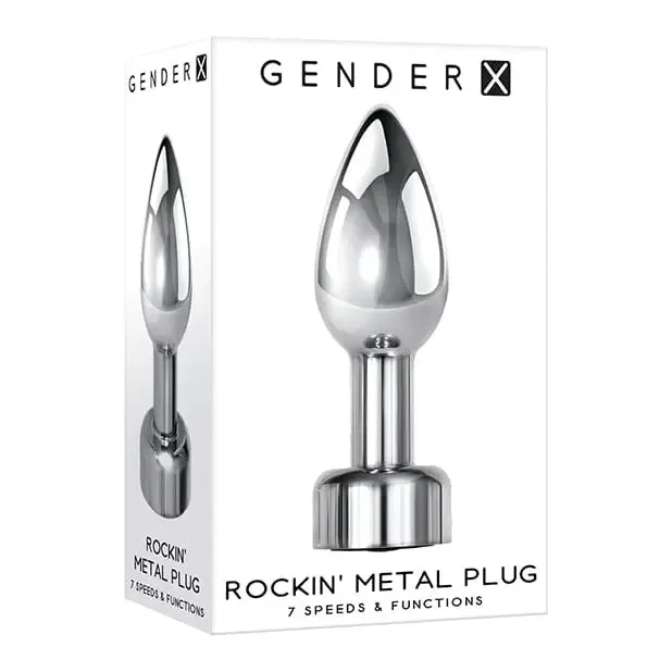 Gender X Anal Gender X Rockin Metal Plug Chrome