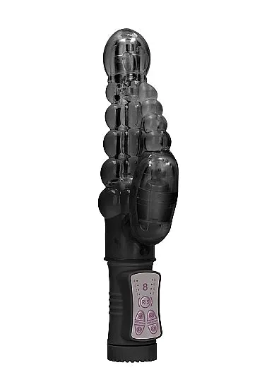 HonourSkintwocom Anal Rotating Beaded Bubbles Vibrator Black