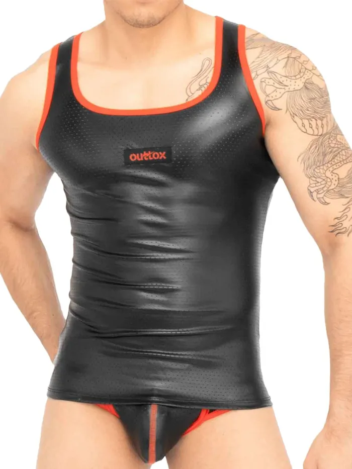 HonourSkintwocom Anal Tank Top in Black Red