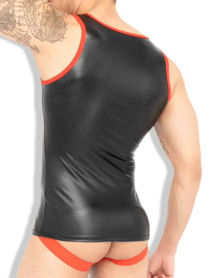 HonourSkintwocom Anal Tank Top in Black Red