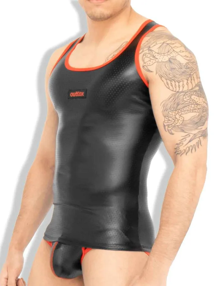 HonourSkintwocom Anal Tank Top in Black Red