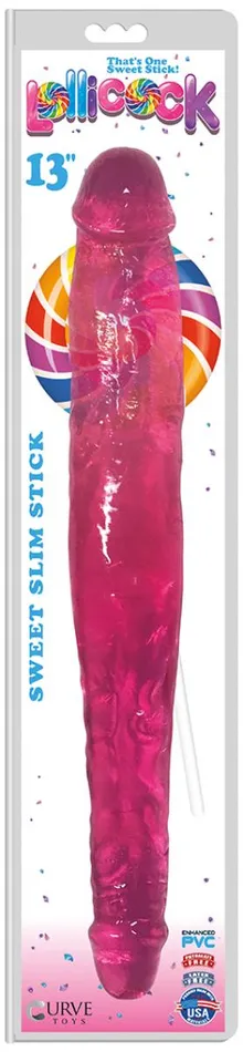 HonourSkintwocom Dildos Lollicock Double Dildo 33cm Cherry HonourSkintwocom Dildos Lollicock Double Dildo 33cm Cherry