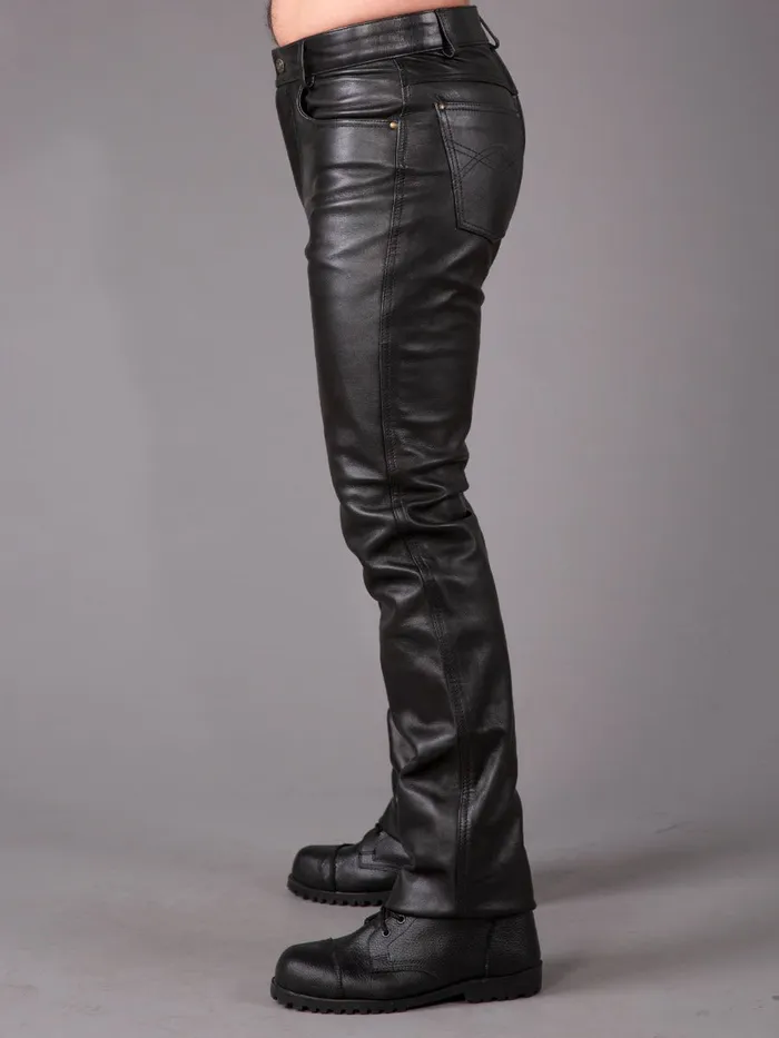 HonourSkintwocom Female Sex Toys Regular Fit Leather Jeans with Front Rear Zips HonourSkintwocom Female Sex Toys Regular Fit Leather Jeans with Front Rear Zips
