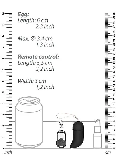 HonourSkintwocom Female Sex Toys Wireless Vibrating GSpot Egg Medium Black