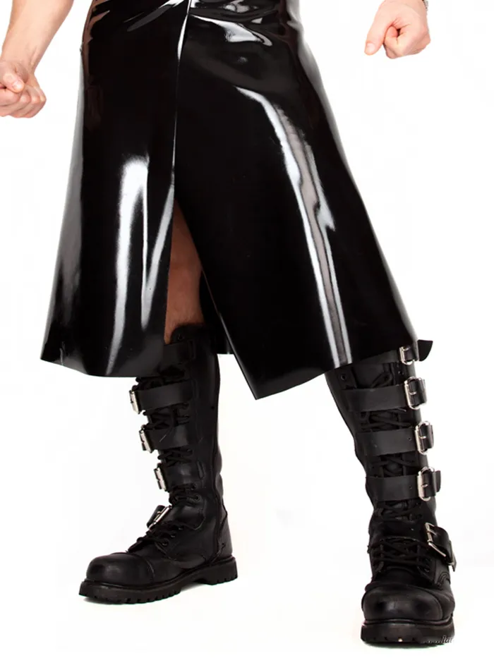 HonourSkintwocom Latex Kilt Black Anal