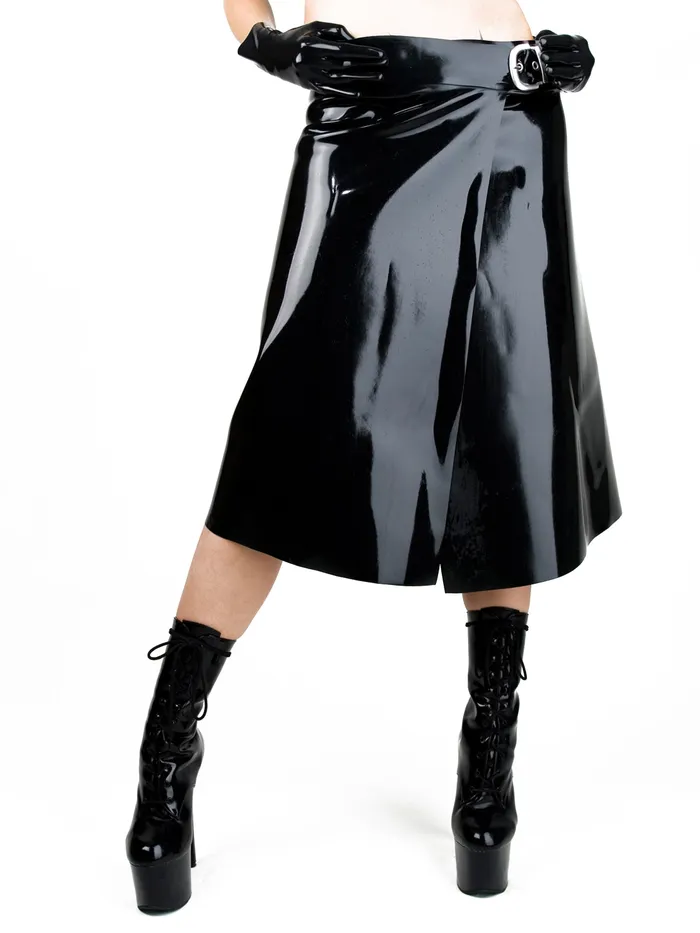 HonourSkintwocom Latex Kilt Black Anal